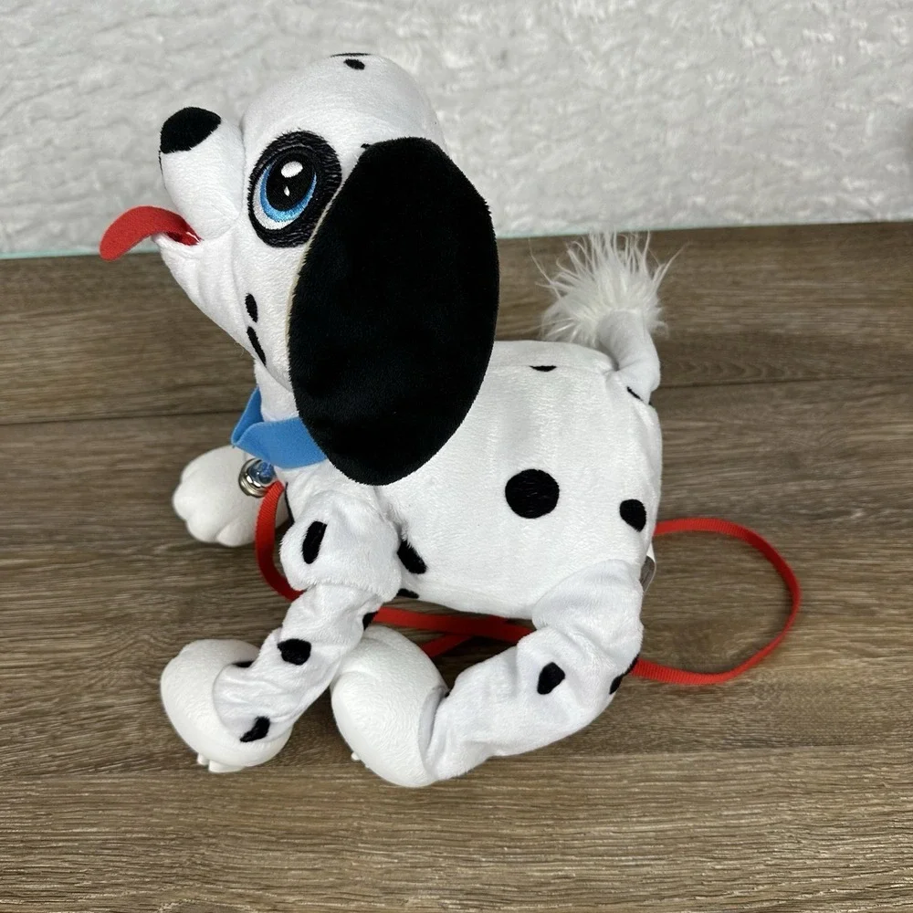 Peppy Pets Dalmatian Walking Dog Plush Toy Leash Battery Operated Kids